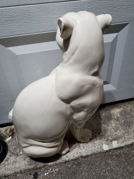 VINTAGE CERAMIC PORCELAIN WHITE🤍 PANTHER SCULPTURE/ STATUE ~ MISC