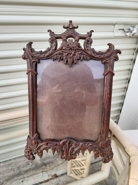 VINTAGE SYROCO WOOD PAGODA MIRROR/ PICTURE FRAMES ~ ART (2 AVAILABLE) ~ MISC
