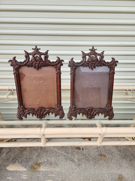 VINTAGE SYROCO WOOD PAGODA MIRROR/ PICTURE FRAMES ~ ART (2 AVAILABLE) ~ MISC