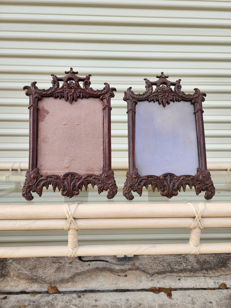 VINTAGE SYROCO WOOD PAGODA MIRROR/ PICTURE FRAMES ~ ART (2 AVAILABLE) ~ MISC