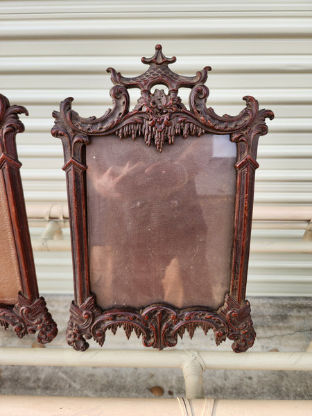 VINTAGE SYROCO WOOD PAGODA MIRROR/ PICTURE FRAMES ~ ART (2 AVAILABLE) ~ MISC