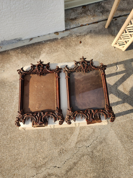 VINTAGE SYROCO WOOD PAGODA MIRROR/ PICTURE FRAMES ~ ART (2 AVAILABLE) ~ MISC