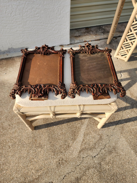 VINTAGE SYROCO WOOD PAGODA MIRROR/ PICTURE FRAMES ~ ART (2 AVAILABLE) ~ MISC
