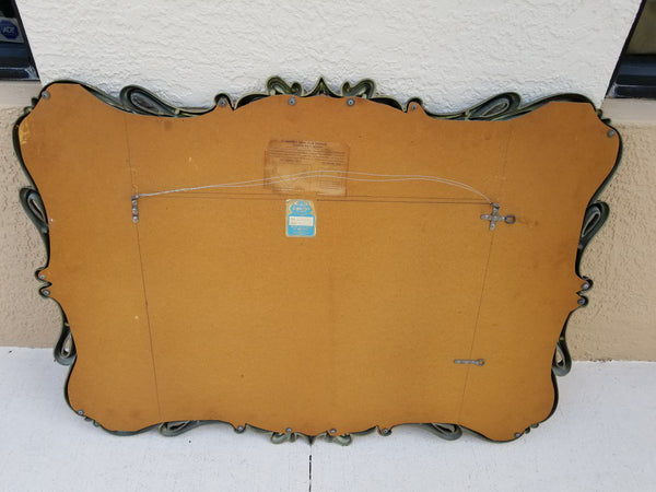 ANTIQUE/ VINTAGE TURNER MFG CO BRASS FASHION PLATE MIRROR