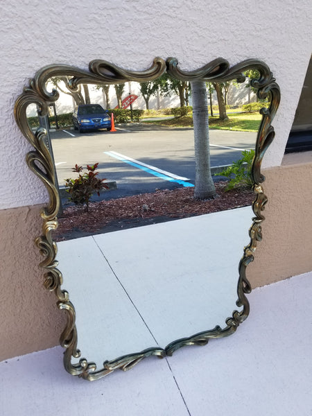 ANTIQUE/ VINTAGE TURNER MFG CO BRASS FASHION PLATE MIRROR