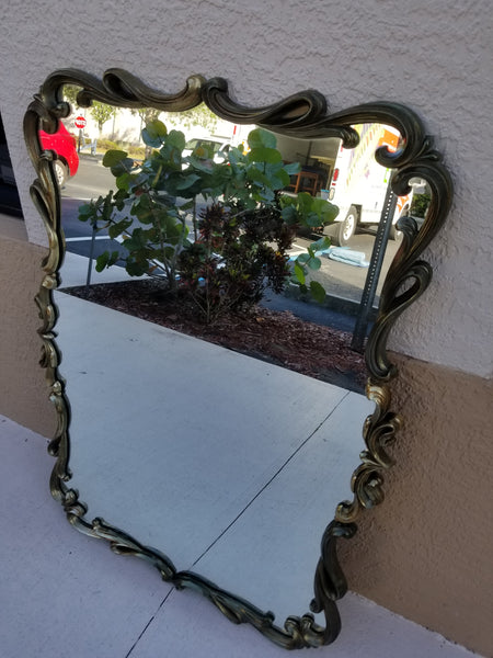 ANTIQUE/ VINTAGE TURNER MFG CO BRASS FASHION PLATE MIRROR