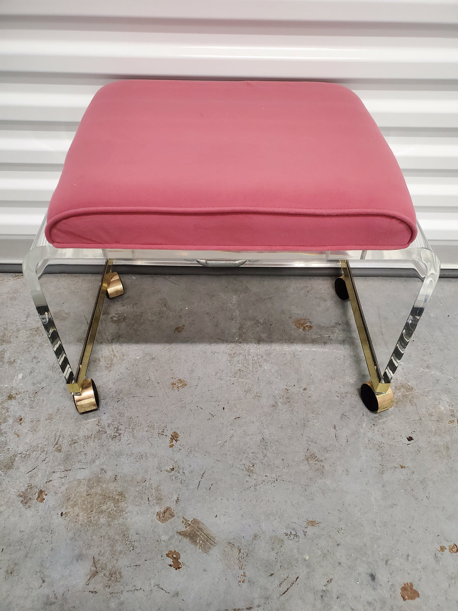 Lucite vanity stool hot sale