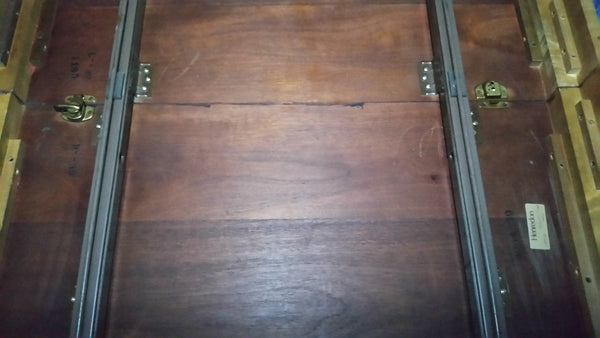 VINTAGE HENREDON FAUX MALACHITE CHINOISERIE MING WATERFALL DINING SET WITH SIX CANE DINING CHAIRS