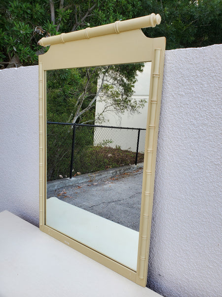 VINTAGE HENRY LINK BALI HAI FAUX BAMBOO MIRROR (2 AVAILABLE)