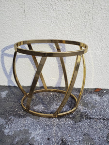 VINTAGE DIA "style" CURVED BRASS ACCENT/ END TABLE BASE