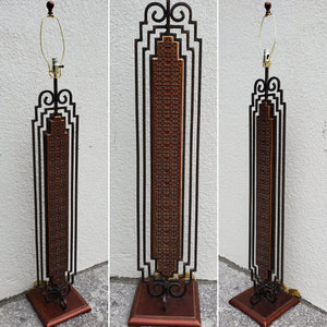 ANTHONY CA INC IRON/ FRETWORK FLOOR LAMP