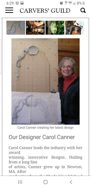 CARVERS' GUILD CAROL CANNER HANDPAINTED GRAPE 🍇 VINES 🥀 MIRROR