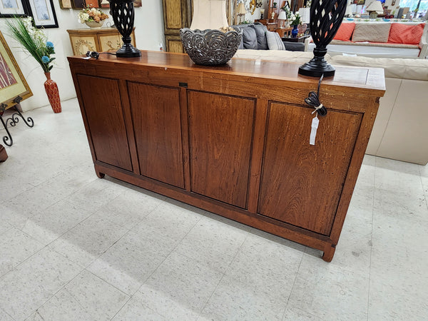 VINTAGE GEORGE ZEE & CO KILN DRIED HAND CARVED ROSEWOOD/TEAK CHINOISERIE MING BUFFET/SIDEBOARD/CONSOLE