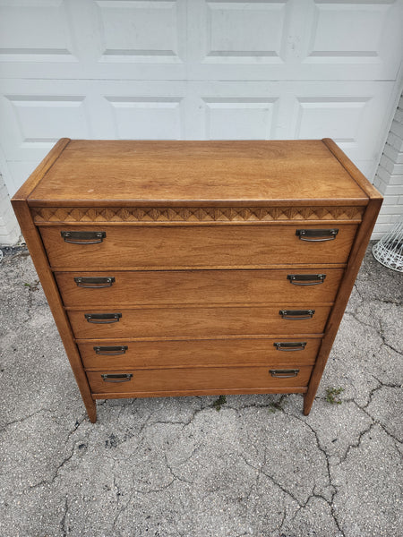 VINTAGE MID CENTURY MODERN BROYHILL PREMIER TALLBOY DRESSER