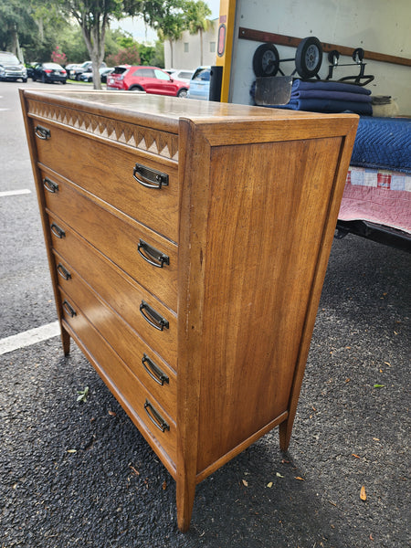 VINTAGE MID CENTURY MODERN BROYHILL PREMIER TALLBOY DRESSER