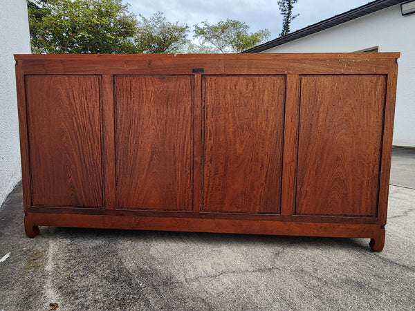 VINTAGE GEORGE ZEE & CO KILN DRIED HAND CARVED ROSEWOOD/TEAK CHINOISERIE MING BUFFET/SIDEBOARD/CONSOLE