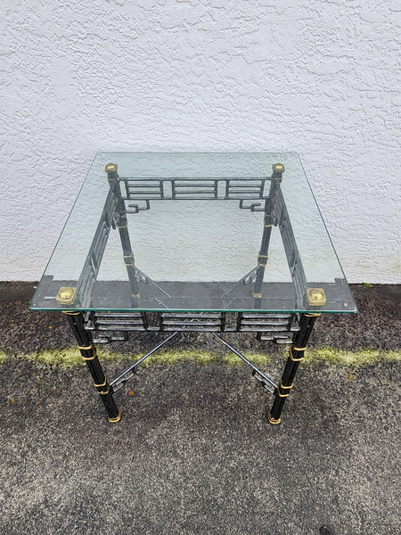 VINTAGE MAITLAND-SMITH CHINOISERIE FRETWORK END TABLE
