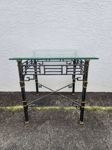 VINTAGE MAITLAND-SMITH CHINOISERIE FRETWORK END TABLE