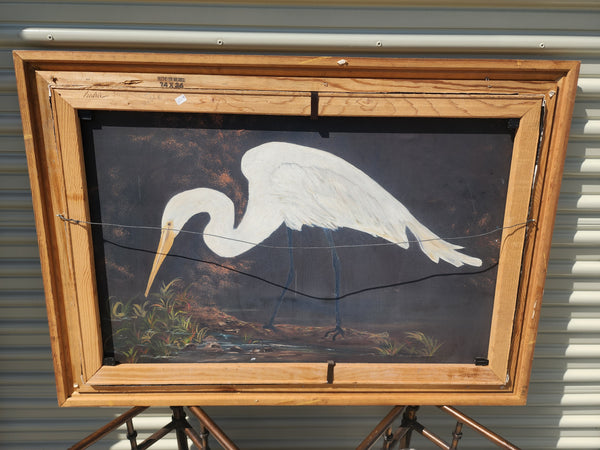 VINTAGE ~ ISH DOUBLE~SIDED  SUNSET 🌄 BIRDIE 🦩 ART ~ MISC
