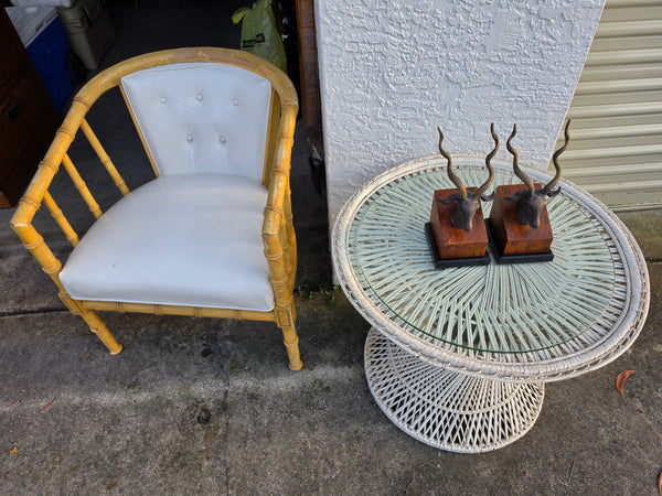 VINTAGE MID CENTURY MODERN BRASS ~ BRONZE BURLWOOD  ANTELOPE/ GAZELLE/ IBEX 🦌🦄 BOOKENDS (2) ~ MISC