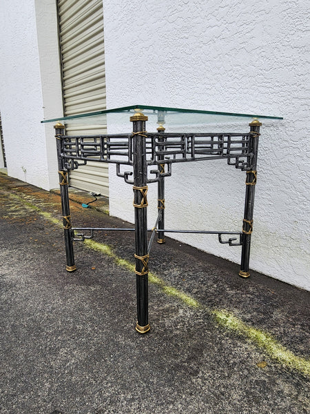 VINTAGE MAITLAND-SMITH CHINOISERIE FRETWORK END TABLE