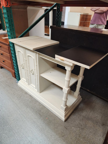 VINTAGE FAUX BAMBOO BAR/ BAR CART/ SERVER/ BUFFET