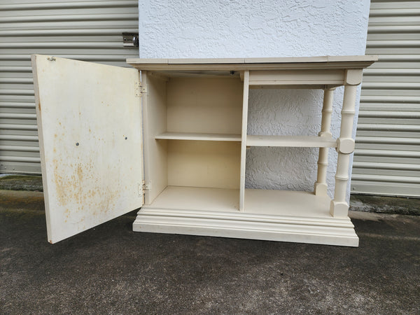 VINTAGE FAUX BAMBOO BAR/ BAR CART/ SERVER/ BUFFET