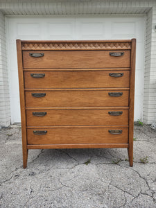 VINTAGE MID CENTURY MODERN BROYHILL PREMIER TALLBOY DRESSER