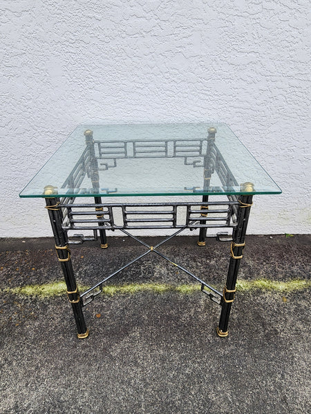 VINTAGE MAITLAND-SMITH CHINOISERIE FRETWORK END TABLE