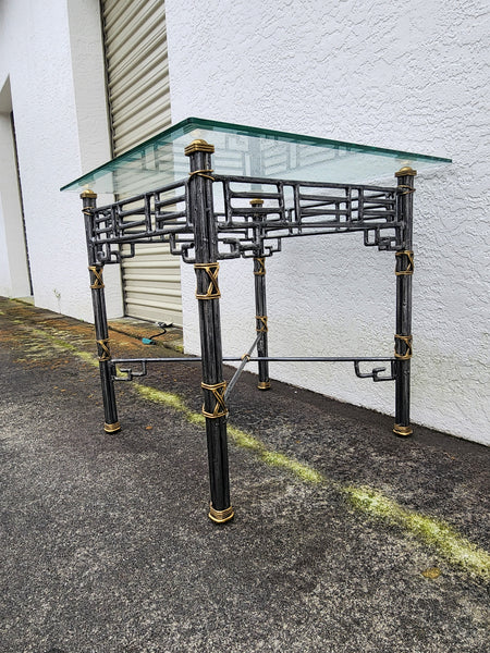 VINTAGE MAITLAND-SMITH CHINOISERIE FRETWORK END TABLE
