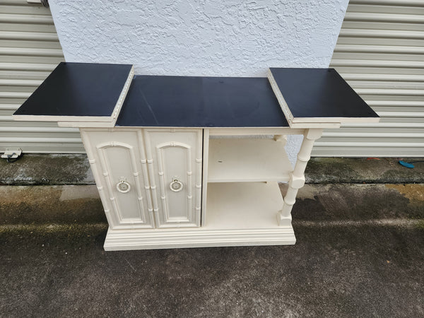 VINTAGE FAUX BAMBOO BAR/ BAR CART/ SERVER/ BUFFET