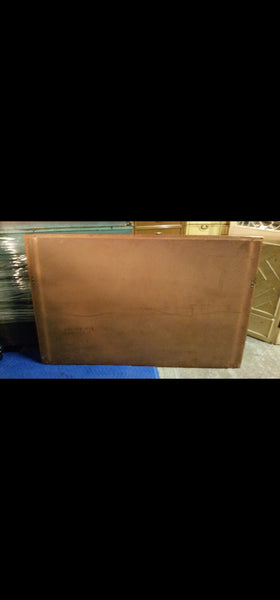 VINTAGE MID CENTURY MODERN THOMASVILLE  FAUX BAMBOO CAMPAIGN MIRROR