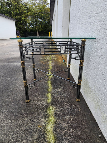 VINTAGE MAITLAND-SMITH CHINOISERIE FRETWORK END TABLE