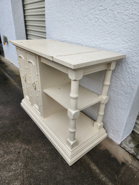 VINTAGE FAUX BAMBOO BAR/ BAR CART/ SERVER/ BUFFET