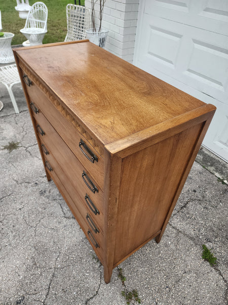 VINTAGE MID CENTURY MODERN BROYHILL PREMIER TALLBOY DRESSER