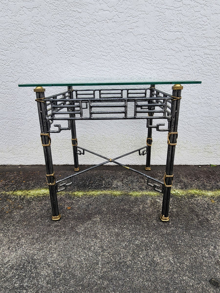 VINTAGE MAITLAND-SMITH CHINOISERIE FRETWORK END TABLE
