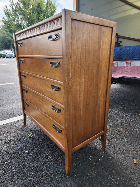 VINTAGE MID CENTURY MODERN BROYHILL PREMIER TALLBOY DRESSER