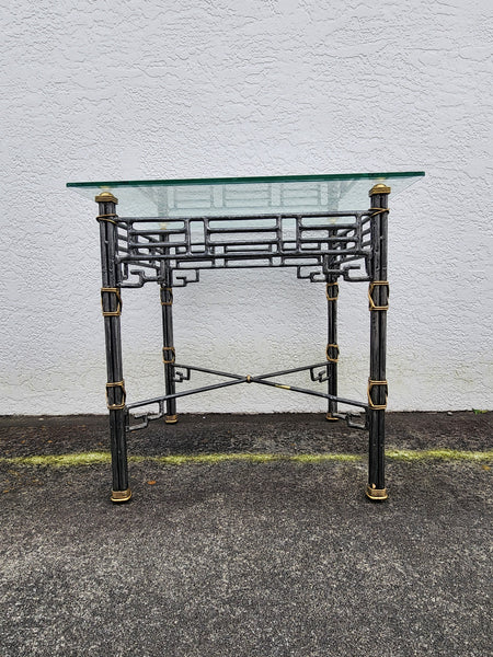 VINTAGE MAITLAND-SMITH CHINOISERIE FRETWORK END TABLE