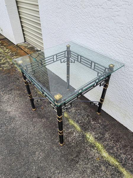 VINTAGE MAITLAND-SMITH CHINOISERIE FRETWORK END TABLE
