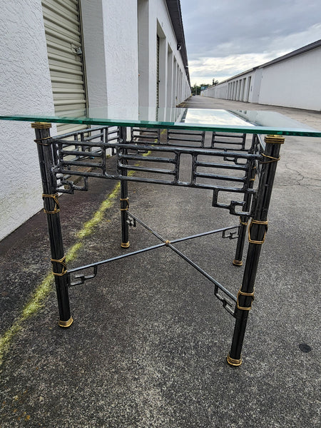 VINTAGE MAITLAND-SMITH CHINOISERIE FRETWORK END TABLE