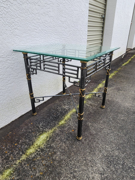 VINTAGE MAITLAND-SMITH CHINOISERIE FRETWORK END TABLE