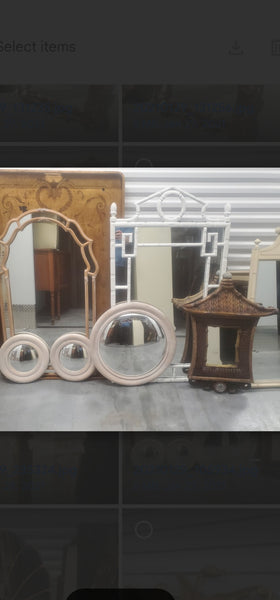 VINTAGE DAVID MARSHALL MID CENTURY MODERN ART DECO HOLLYWOOD REGENCY SEASHELL MIRROR