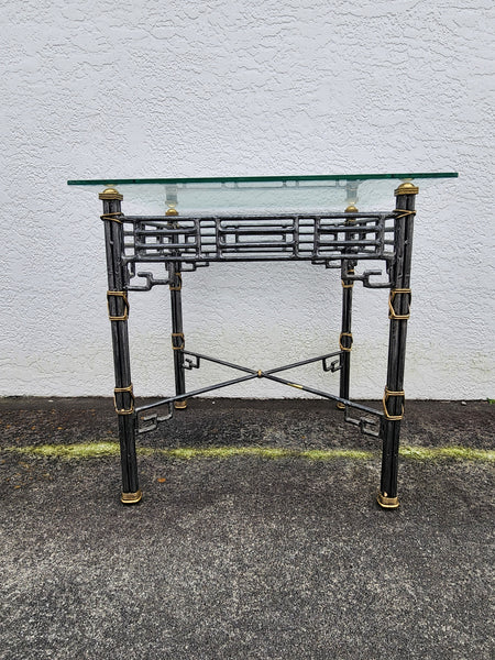 VINTAGE MAITLAND-SMITH CHINOISERIE FRETWORK END TABLE