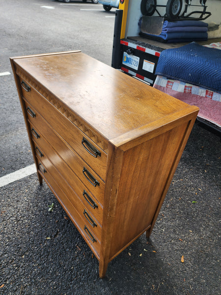 VINTAGE MID CENTURY MODERN BROYHILL PREMIER TALLBOY DRESSER