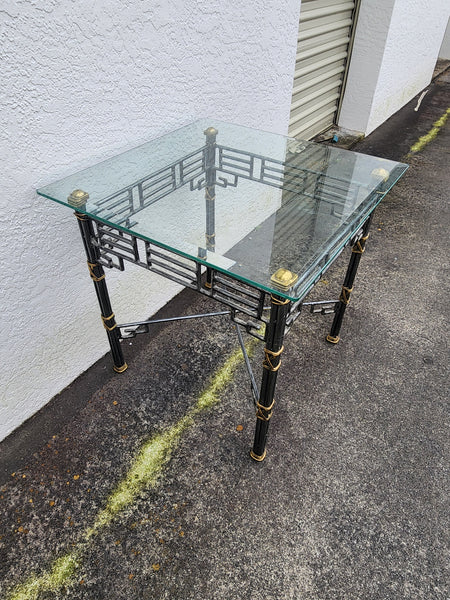 VINTAGE MAITLAND-SMITH CHINOISERIE FRETWORK END TABLE