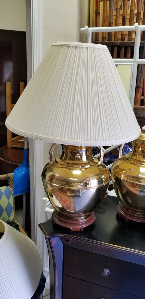 VINTAGE/ ANTIQUE SMALL BRASS GINGER JAR URN LAMP – BOBS BEACH CHIC TREASURES
