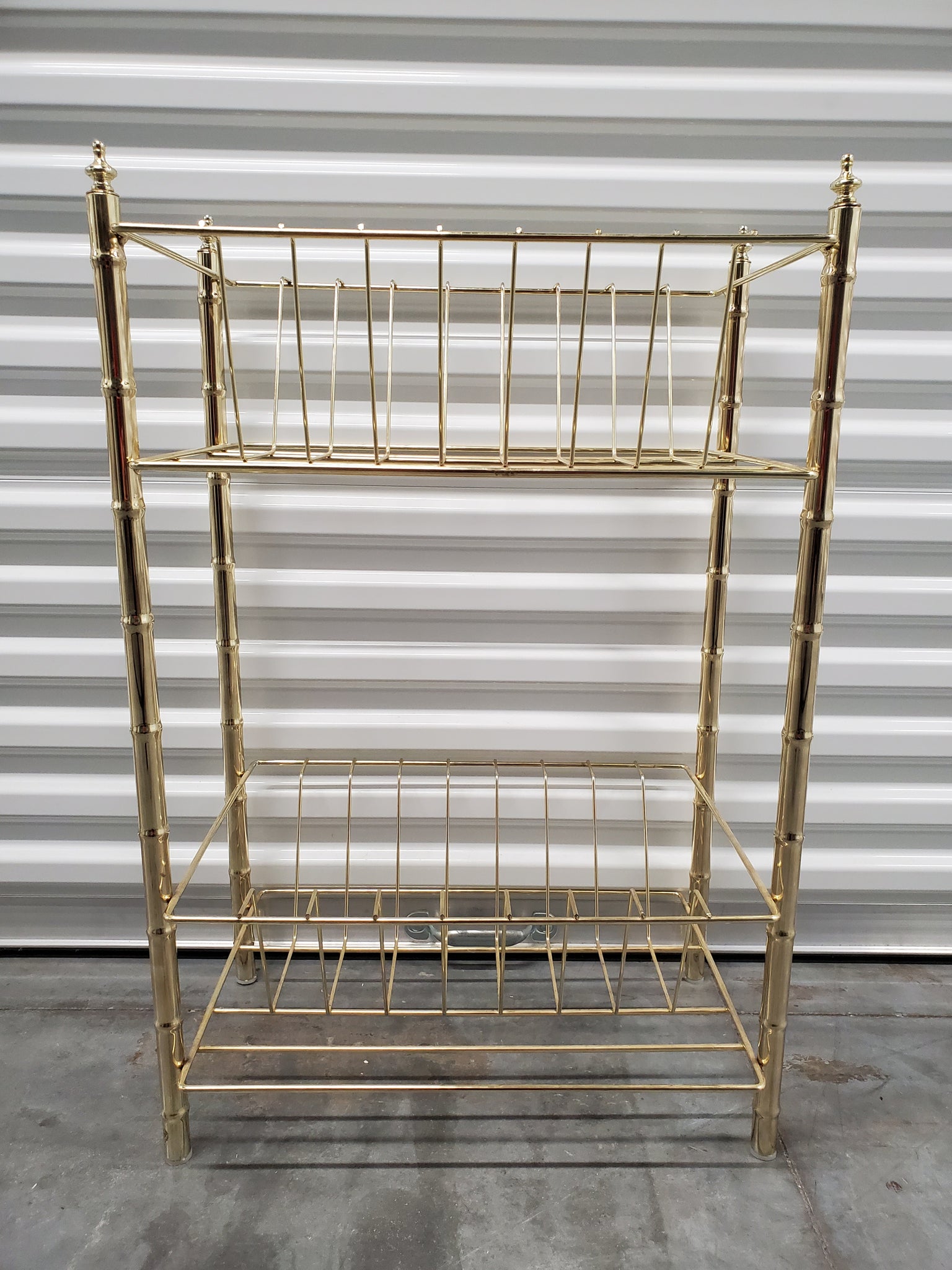 VINTAGE BRASS 💛🎋 FAUX BAMBOO TOWEL/ FILE/ MAKEUP!!💄💅/ WHATEVER RACK ~ MISC