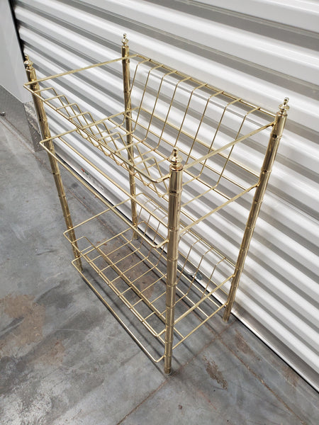 VINTAGE BRASS 💛🎋 FAUX BAMBOO TOWEL/ FILE/ MAKEUP!!💄💅/ WHATEVER RACK ~ MISC