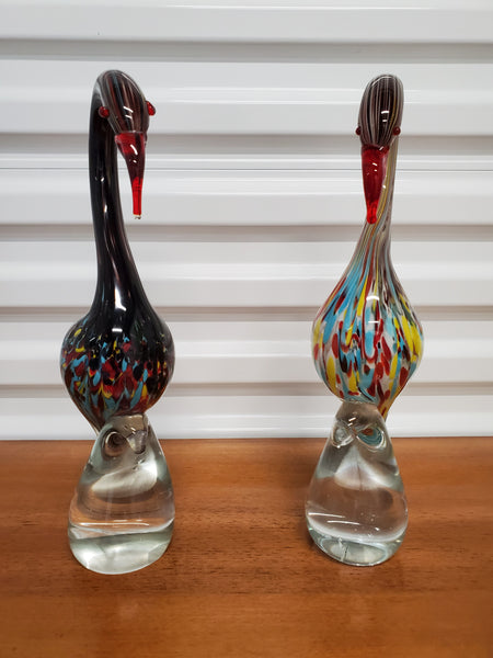 VINTAGE MURANO ART GLASS BIRDIES 🦢🦩🦤🦆 (2 AVAILABLE) ~ MISC
