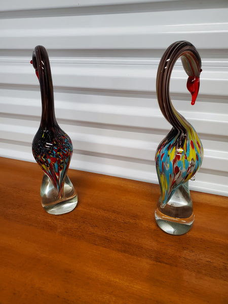 VINTAGE MURANO ART GLASS BIRDIES 🦢🦩🦤🦆 (2 AVAILABLE) ~ MISC